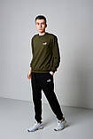 Чоловічий світшот Puma, хакі кольору, фото 3