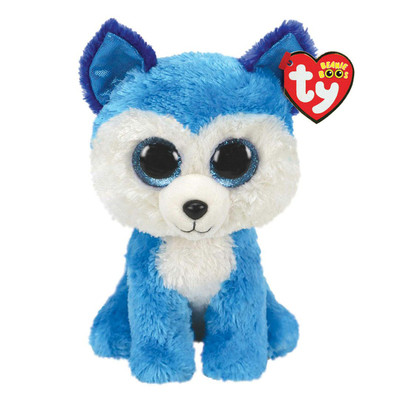 Дитяча м'яка іграшка TY Beanie Boo's Блакитний хаскі PRINCE 25 см 36474, фото 1