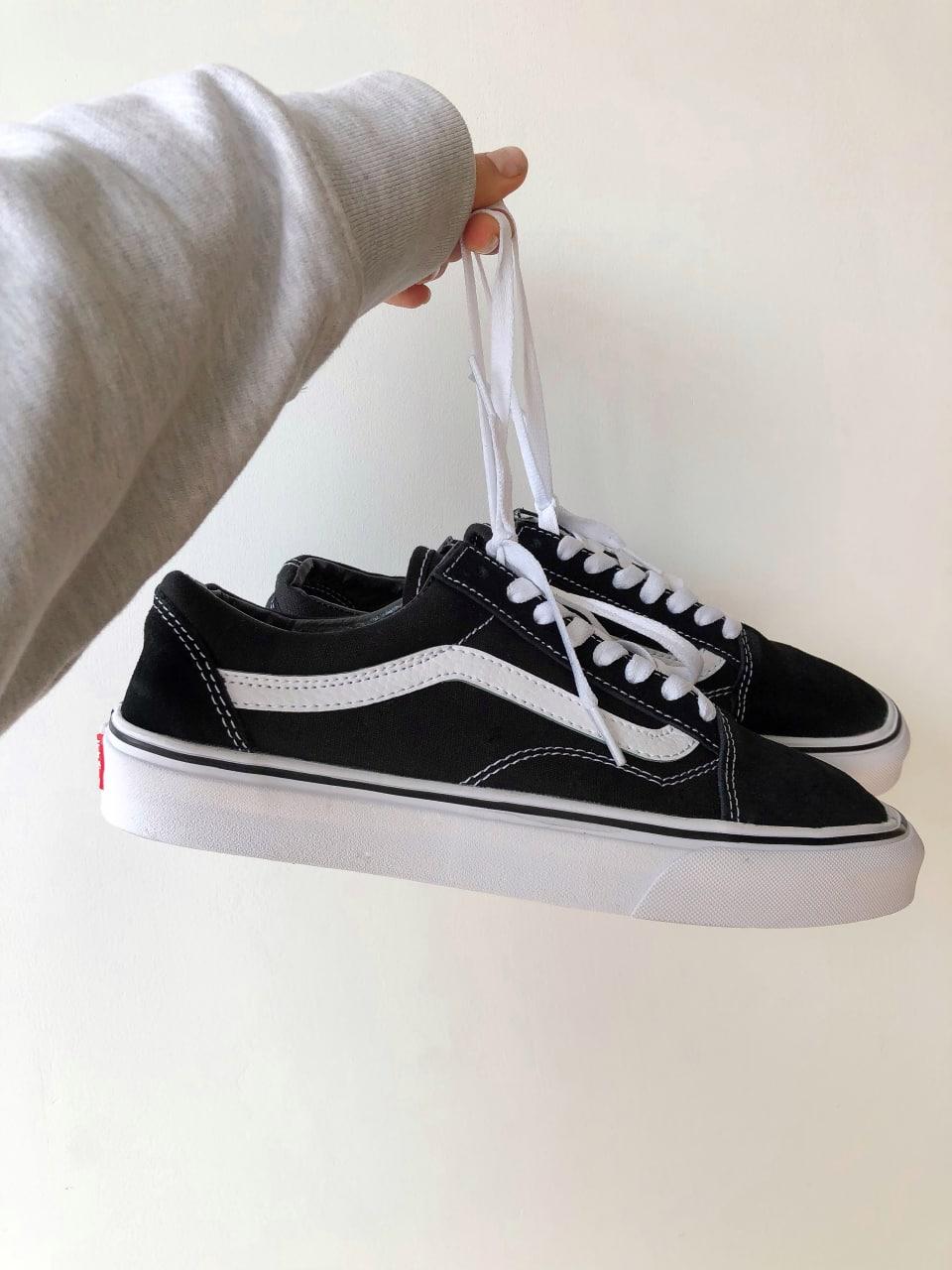 Чоловічі Кеди Vans Old Skool Black White 43-44