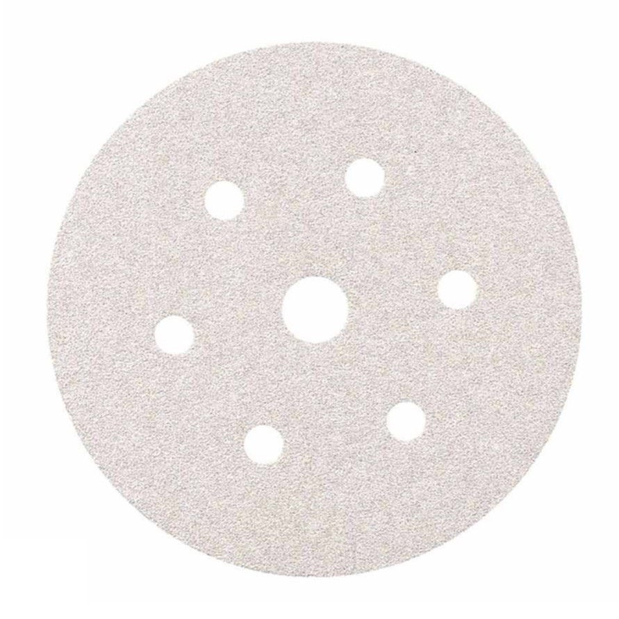Шліфувальний круг Smirdex 510 White Line P100 Ø150 мм 7 отворів, фото 1