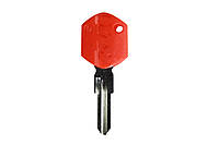 Заготовка ключа на мотоцикл KTM (Красный) ключ с местом под чип для мотоцикла КТМ мото болванка