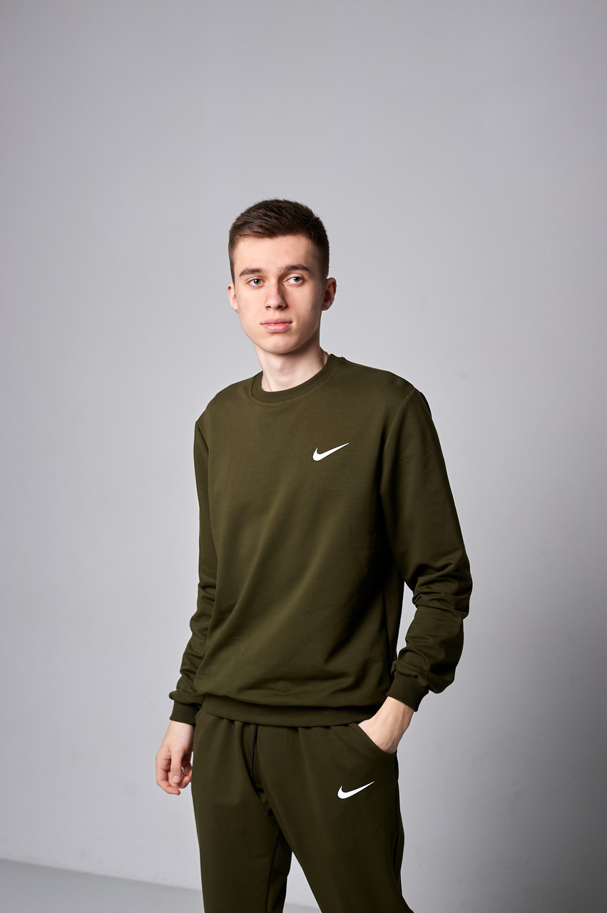 Чоловічий світшот Nike, хакі кольору, фото 1