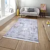 Турецький килим із бахромою 160*230 см сіро-блакитний REFORM CARPET IMAJ 1801, у вітальню, у спальню, на кухню, фото 3