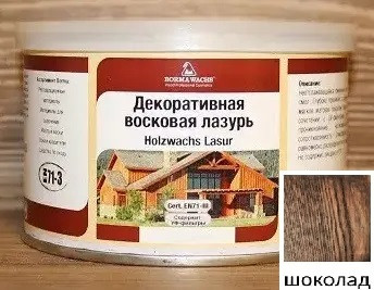 Воскова морилка для дерева шоколад, банка 1л (розлив), фото 1