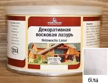 Воскова морилка для дерева біла, банка 1л (розлив), фото 1
