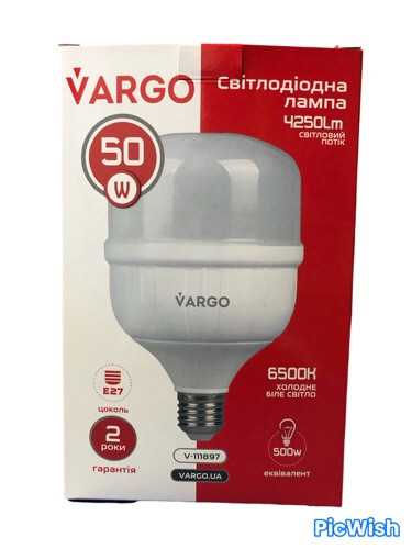 Лампа світлодіодна Vargo 50W 6500 K E27 V-111897
