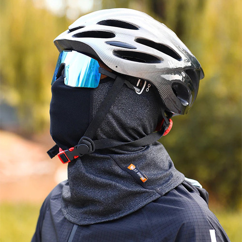 Балаклава флісова зимова West Biking, підшоломник еластичний 26x41см, сіра