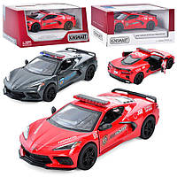 Игрушка машинка KT5432WPR инерционная 2021 CORVETTE KINSMART