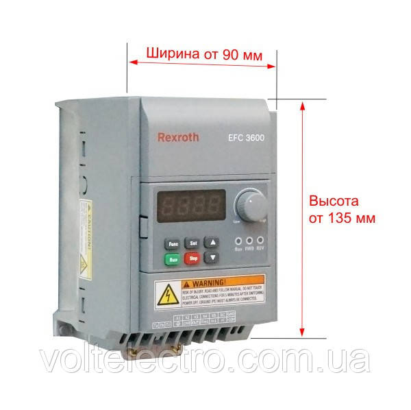 Преобразователь частоты Bosch Rexroth EFC3600 1.5 кВт 220В - фото 5 - id-p23772812