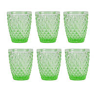 Набор стаканов из 6 шт "Rhombus small" зеленый 250мл VB592