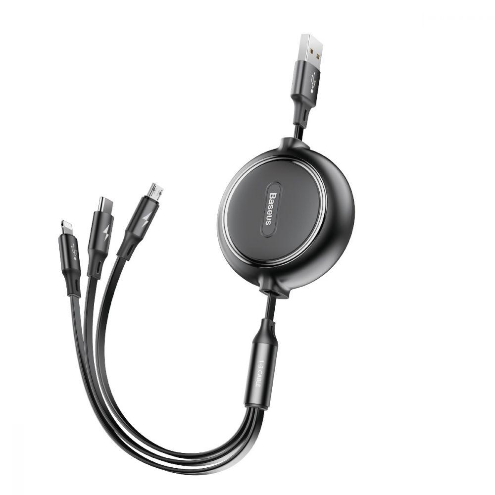 USB Baseus Golden Loop 3-in-1 USB to Micro / Lightning / Type-C 3.5A 1.2m CAMLT-JH