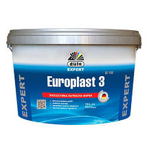Фарба латексна для стін водоемульсійна Dufa Europlast 3 (DE103) глибоко-матовий білий 1 л