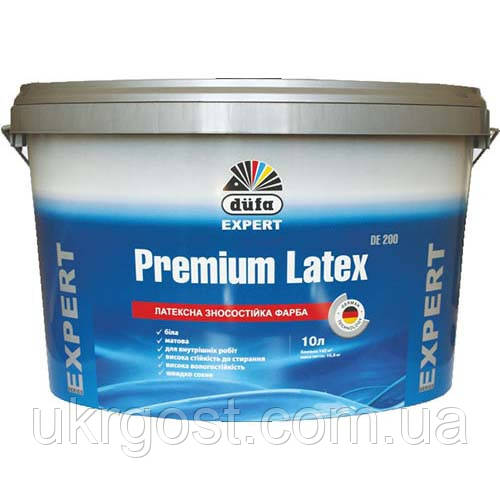 Краска латексная матовая износостойкая Dufa Premium Latex (DE200) 10 л - фото 1 - id-p16349941