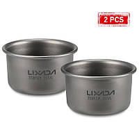 Титановые рюмки Lixada SG-02 объём 35ml. Титановая рюмка 2шт.