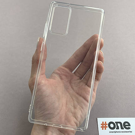 Чохол Samsung Galaxy Note 20 SMTT тонкий однотонний накладка чохол на самсунг нот 20 прозорий, фото 1