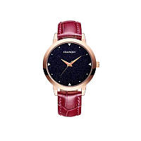 Часы Guanqin GS19051 CL Gold-Blue-Bordo (GS19051GBlBor)