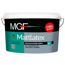 Фарба латексна водоемульсійна Стійка до миття MGF M100 Mattlatex 14 кг