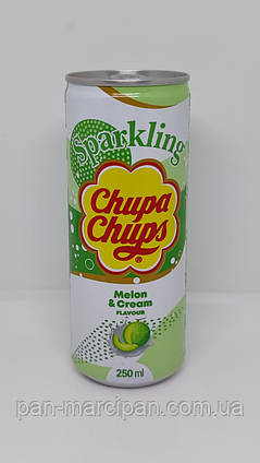 Напій газований Chupa Chups Melon&Cream 250 ml