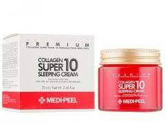 Омолоджувальний нічний крем для обличчя з колагеном Medi-Peel Collagen Super10 Sleeping Cream 70ml, фото 5