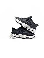 Чорні з білим кроссівки жіночі Nike M2K Tekno. Модні жіночі кросси Найк М2К Текно весна осінь., фото 7