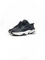 Чорні з білим кроссівки жіночі Nike M2K Tekno. Модні жіночі кросси Найк М2К Текно весна осінь., фото 6