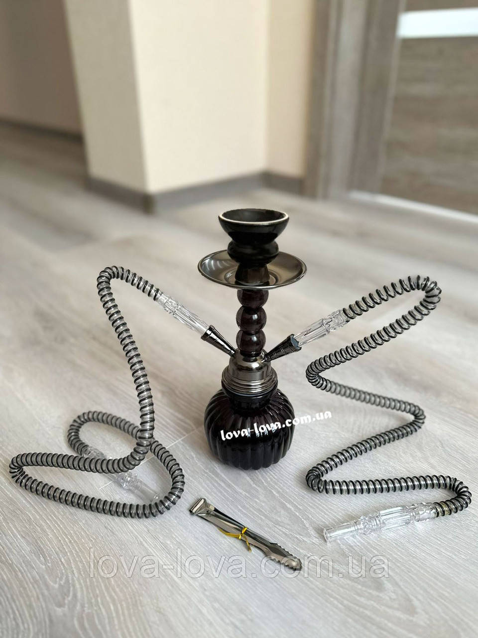 Компактний кальян на 2 трубки 2 персони заввишки 25 см Hookah Ozge