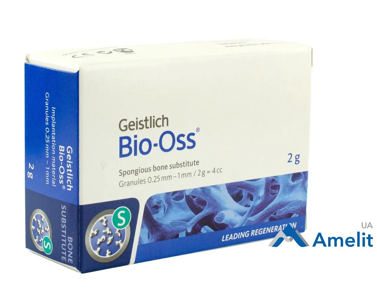 Кістковий матеріал  Bio-Oss, "S" (Geistlich), гранули (0.25 - 1 мм) 2 г