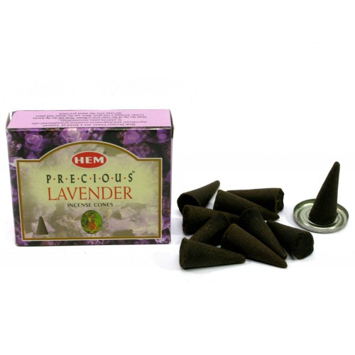 Аромапалички Hem Precious Lavender Dhoop Драгоценная Лаванда конуси безосновні - фото 1 - id-p1837328277