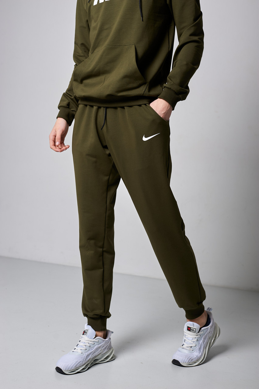 Чоловічі спортивні штани Nike, хакі кольору (трикотаж)