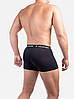 Труси шорти боксерки чоловічі з бавовни IL GRANCHIO чорні (розміри: 46-54), фото 2