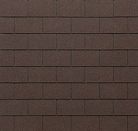 Бітумна черепиця Tegola ECO ROOF RECTANGULAR Mixed Brown