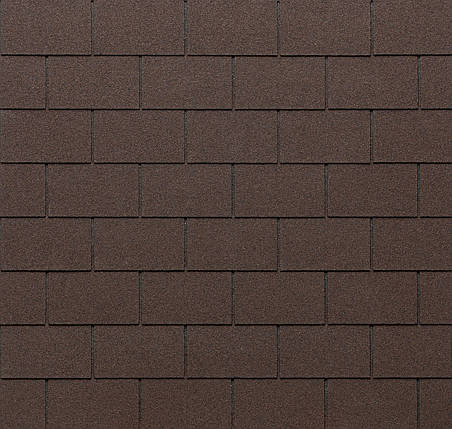 Бітумна черепиця Tegola ECO ROOF RECTANGULAR Mixed Brown, фото 1
