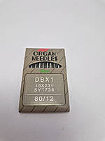 Набор машинных игл Organ needles DBx1 №80 (10 штук в упаковке)