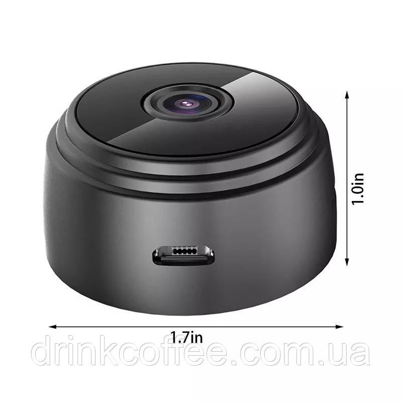 Міні Камера Camera A9 Відеоспостереження Wi-Fi FullHD 1080 Бездротова Black 1шт - фото 5 - id-p1837356379