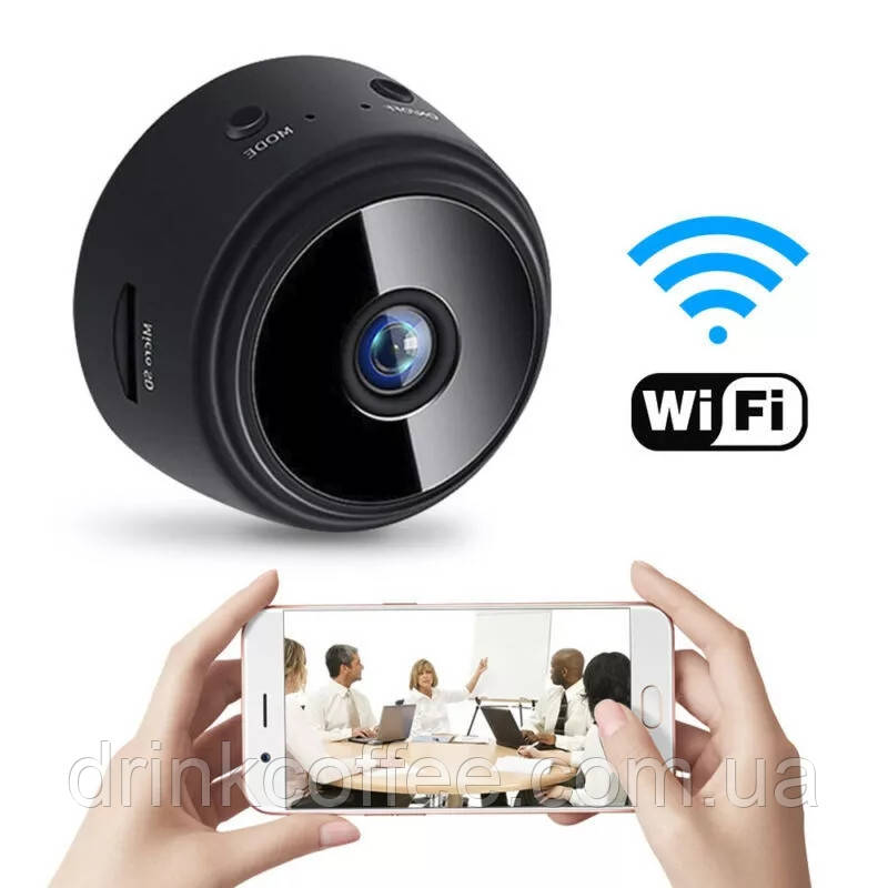 Міні Камера Camera A9 Відеоспостереження Wi-Fi FullHD 1080 Бездротова Black 1шт - фото 1 - id-p1837356379