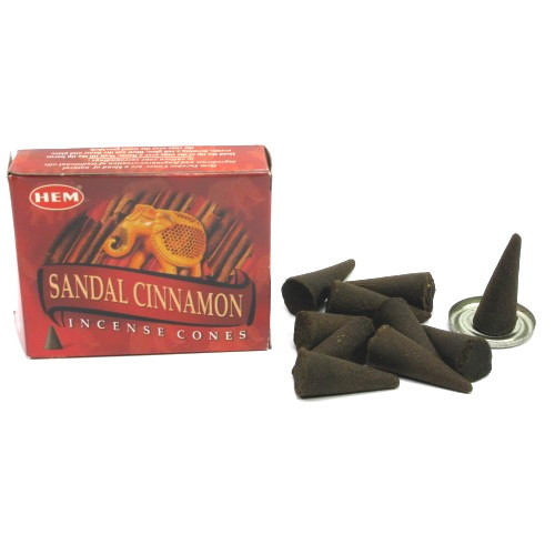 Ароматичні палички Hem Sandal Cinnamon Сандал і Кориця конуси безосновні