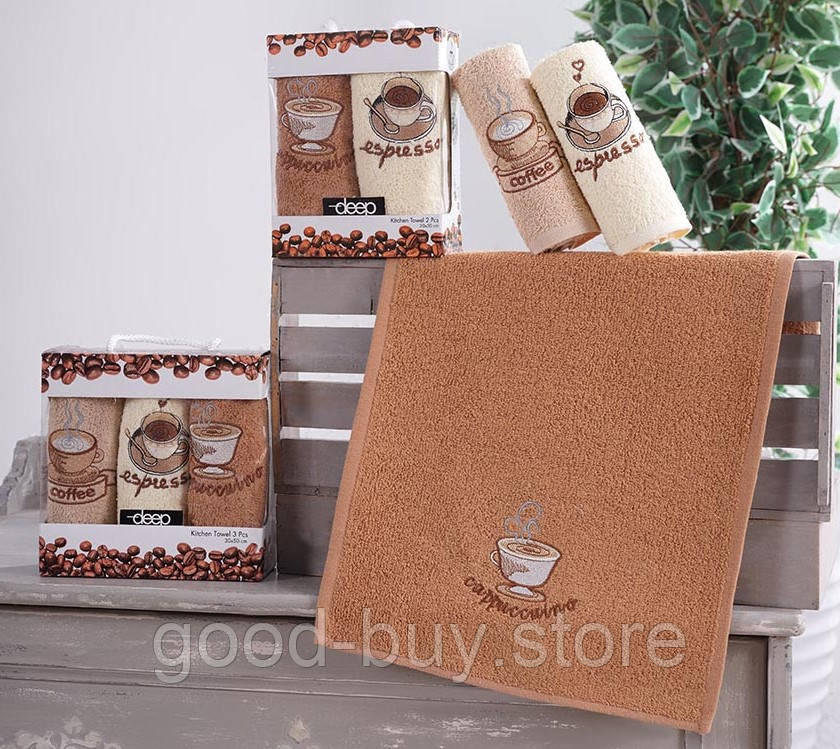 Набір кухонних рушників DEEP Coffee 2шт. 30х50