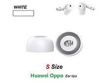 Амбушури Huawei FreeBuds 5i 4i 3i OPPO Enco X2 Enco Air 2 Pro Buds 2 Enco Air 3 Білі S маленькі