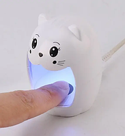 Мини лампа Q2 для маникюра полимеризации сушки гель лака UV/LED Kitty Mini, 6 Вт (от USB)