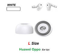 Амбушюры Huawei FreeBuds 5i 4i 3i OPPO Enco X2 Enco Air 2 Pro Buds 2 OPPO Enco Air 3 Белые L большие