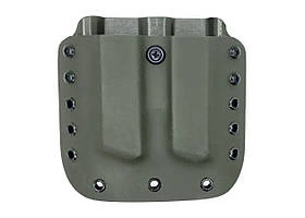 Паучер подвійний під магазин Форт 12/14/17/18 на ремінь (кайдекс, хакі) JGR