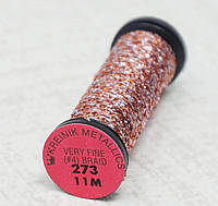 Нитки Kreinik Very Fine #4 273 красный апельсин 11 м