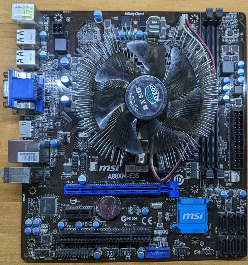 ПОТУЖНИЙ 4 ЯДЕРНИЙ Комплект AMD — Плата sFM2+ MSI A88XM-E35 на DDR3 + ПРОЦ AMD A10-7850K 4 ЯДРА по 3.7 GHZ