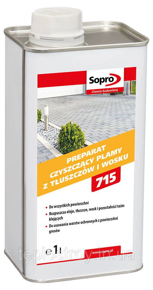 Sopro WE 715 - Засіб для очищення від жирових та воскових плям 1л