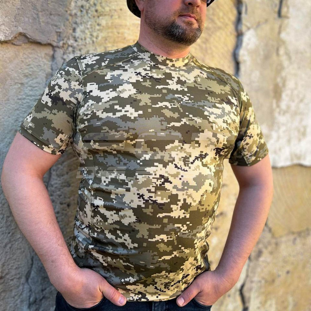 Футболка тактична джерсі стрейч піксель ЗСУ, фото 1