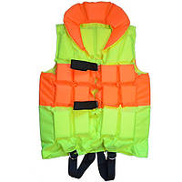 Жилет страхувальний ЖРС «Дитячий» до 45 кг Жовтогарячо-Салатовий