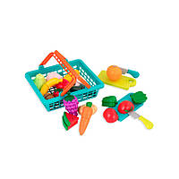 Детский набор игровой Battat Lite Овощи-фрукты в корзинке DD649373