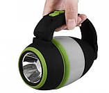 Ліхтар трансформер з павербанком Supretto на акумуляторі 3 в 1 USB (8069), фото 5