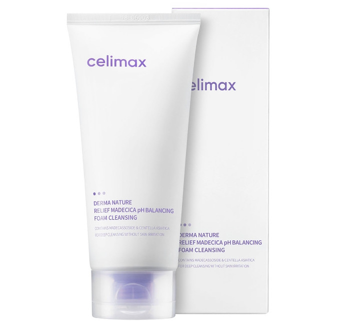 Celimax Derma Nature Relief Madecica pH Balancing Foam Cleansing - Делікатна пінка для вмивання, 150 мл