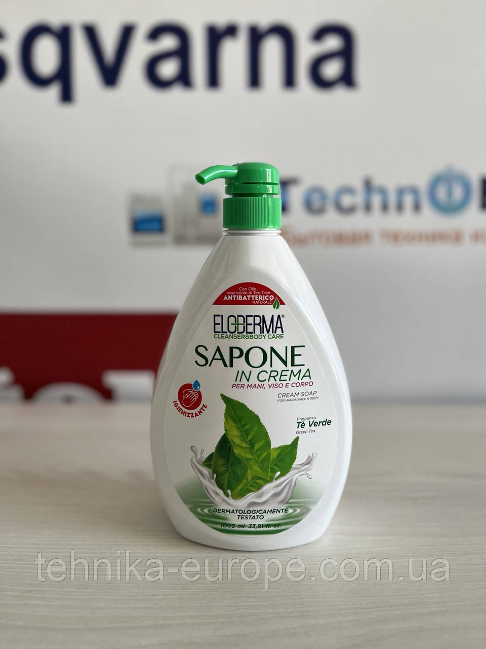 Рідке мило для рук зелений чай ELODERMA 1L X82